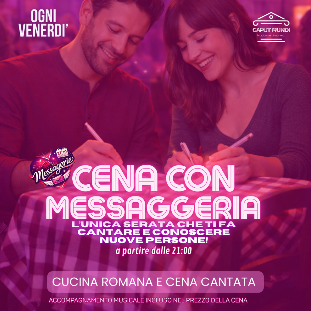 cena con messaggeria